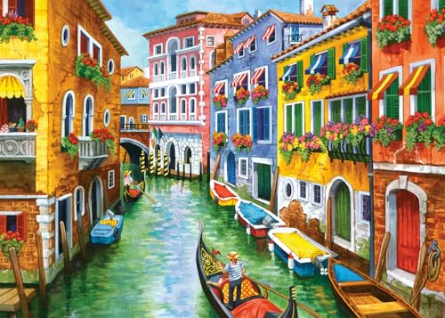 Ravensburger Gondelfahrt, 300-teiliges großformatiges Puzzle, lebendige venezianische Landschaft von Nancy Wernersbach, mattes Finish für verbesserte Optik, umweltfreundliche Materialien Ravensburger Gondelfahrt, 300-teiliges großformatiges Puzzle, lebendige venezianische Landschaft von Nancy Wernersbach, mattes Finish für verbesserte Optik, umweltfreundliche Materialien von Ravensburger