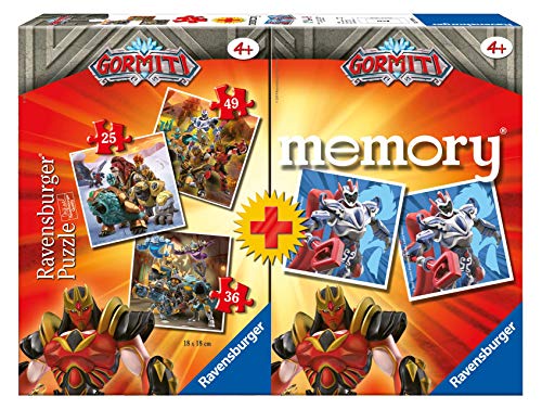 Ravensburger - Gormiti Multipack Lernspiel, 3 Puzzle und 48 Karten, Mehrfarbig, 20519 von Ravensburger