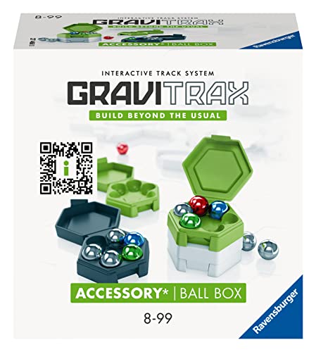 Ravensburger GraviTrax Accessory Ball Box 27468 - GraviTrax Zubehör für deine Kugelbahn - Murmelbahn und Konstruktionsspielzeug ab 8 Jahren, GraviTrax Erweiterung kombinierbar mit allen Produkten von Ravensburger
