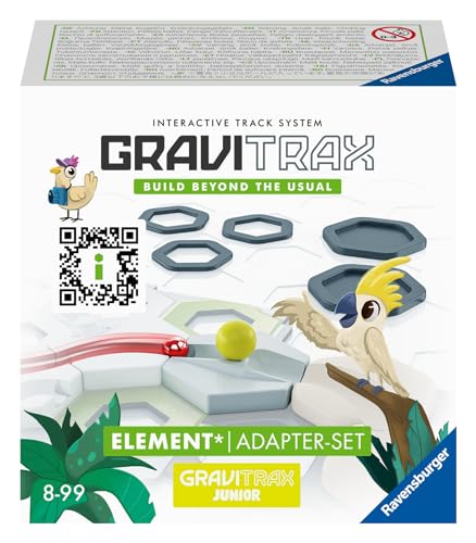 Ravensburger GraviTrax Element Adapter-Set - Erweiterbare Kugelbahn für Kinder, Interaktive Murmelbahn, Lernspielzeug und Konstruktionsspielzeug ab 8 Jahren von Ravensburger