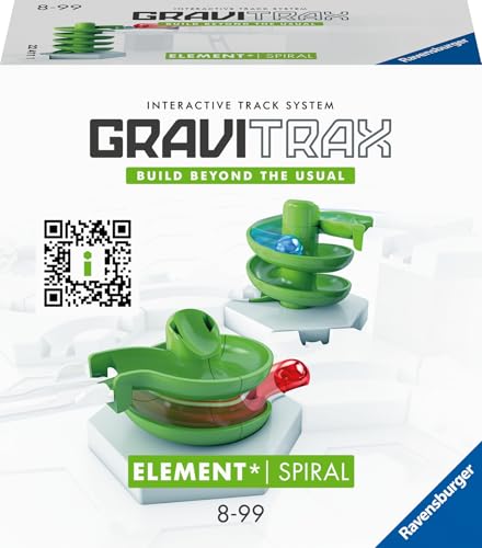 Ravensburger GraviTrax Element Spirale 22424 - GraviTrax Erweiterung für deine Kugelbahn - Murmelbahn und Konstruktionsspielzeug ab 8 Jahren, GraviTrax Zubehör kombinierbar mit allen Produkten von Ravensburger