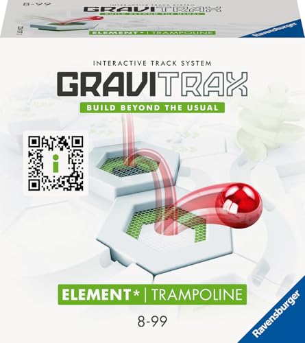 Ravensburger GraviTrax Element Trampolin 22417 - GraviTrax Erweiterung für deine Kugelbahn - Murmelbahn und Konstruktionsspielzeug ab 8 Jahren, GraviTrax Zubehör kombinierbar mit allen Produkten von Ravensburger