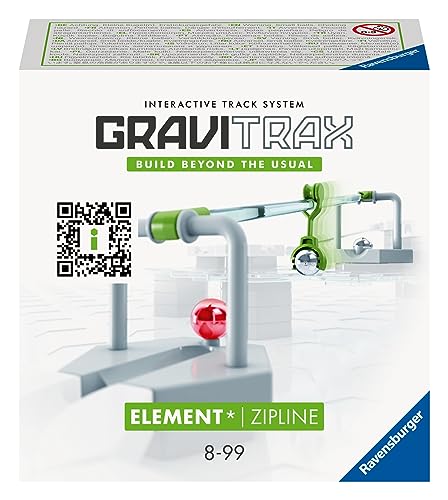 Ravensburger GraviTrax Element Zipline 27472 - GraviTrax Erweiterung für deine Kugelbahn - Murmelbahn und Konstruktionsspielzeug ab 8 Jahren, GraviTrax Zubehör kombinierbar mit allen Produkten von Ravensburger