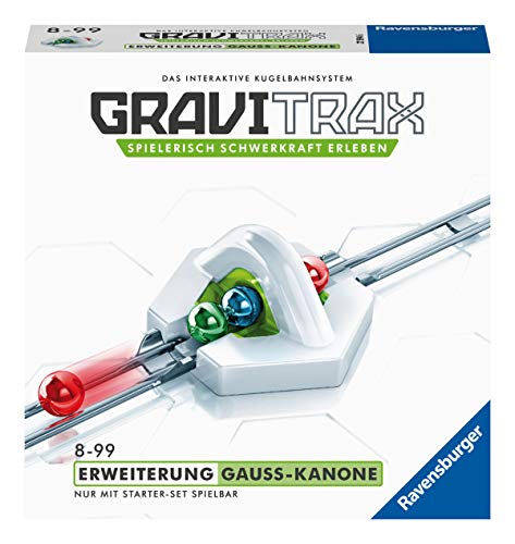 Ravensburger GraviTrax Erweiterung Gauß-Kanone - Ideales Zubehör für spektakuläre Kugelbahnen, Konstruktionsspielzeug für Kinder ab 8 Jahren Ravensburger GraviTrax Erweiterung Gauß-Kanone - Ideales Zubehör für spektakuläre Kugelbahnen, Konstruktionsspielzeug für Kinder ab 8 Jahren von Ravensburger
