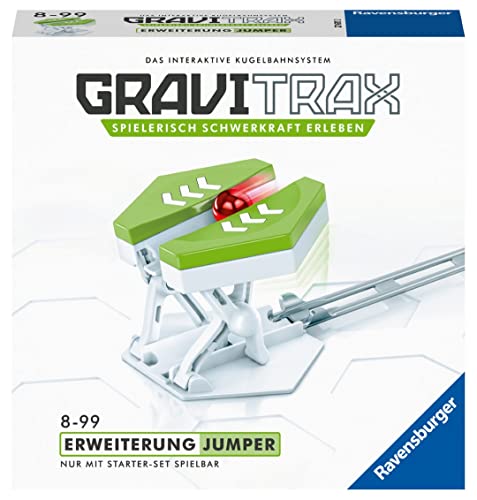 Ravensburger GraviTrax Erweiterung Jumper - Ideales Zubehör für spektakuläre Kugelbahnen, Konstruktionsspielzeug für Kinder ab 8 Jahren Ravensburger GraviTrax Erweiterung Jumper - Ideales Zubehör für spektakuläre Kugelbahnen, Konstruktionsspielzeug für Kinder ab 8 Jahren von Ravensburger
