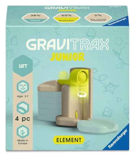 Ravensburger GraviTrax Junior Element Lift 24588 - Kugelbahn ab 3 Jahre - Murmelbahn und Konstruktionsspielzeug für Kinder - Geschenk für Jungen und Mädchen Ravensburger GraviTrax Junior Element Lift 24588 - Kugelbahn ab 3 Jahre - Murmelbahn und Konstruktionsspielzeug für Kinder - Geschenk für Jungen und Mädchen von Ravensburger