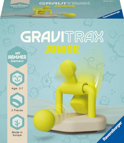 Ravensburger GraviTrax Junior Element Hammer - Erweiterbare Kugelbahn für Kinder, Murmelbahn überwiegend aus nachwachsenden Rohstoffen mit Themenwelten, Lern- und Konstruktionsspielzeug ab 3 Jahren Ravensburger GraviTrax Junior Element Hammer - Erweiterbare Kugelbahn für Kinder, Murmelbahn überwiegend aus nachwachsenden Rohstoffen mit Themenwelten, Lern- und Konstruktionsspielzeug ab 3 Jahren von Ravensburger