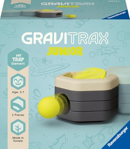 Ravensburger GraviTrax Junior Element Trap - Erweiterbare Kugelbahn für Kinder, Murmelbahn überwiegend aus nachwachsenden Rohstoffen mit Themenwelten, Lern- und Konstruktionsspielzeug ab 3 Jahren Ravensburger GraviTrax Junior Element Trap - Erweiterbare Kugelbahn für Kinder, Murmelbahn überwiegend aus nachwachsenden Rohstoffen mit Themenwelten, Lern- und Konstruktionsspielzeug ab 3 Jahren von Ravensburger