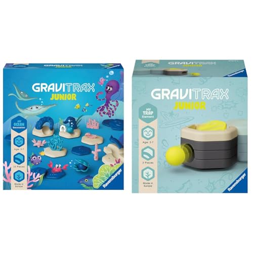 Ravensburger GraviTrax Junior Extension Ocean - Erweiterbare Kugelbahn & GraviTrax Junior Element Trap Ravensburger GraviTrax Junior Extension Ocean - Erweiterbare Kugelbahn & GraviTrax Junior Element Trap von Ravensburger