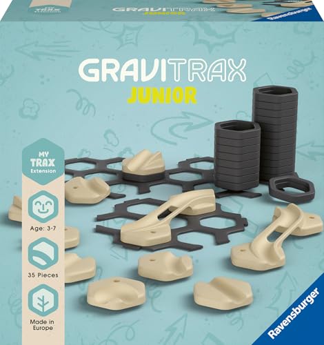 Ravensburger GraviTrax Junior Extension Trax - Erweiterbare Kugelbahn für Kinder, Murmelbahn überwiegend aus nachwachsenden Rohstoffen mit Themenwelten, Lern- und Konstruktionsspielzeug ab 3 Jahren Ravensburger GraviTrax Junior Extension Trax - Erweiterbare Kugelbahn für Kinder, Murmelbahn überwiegend aus nachwachsenden Rohstoffen mit Themenwelten, Lern- und Konstruktionsspielzeug ab 3 Jahren von Ravensburger