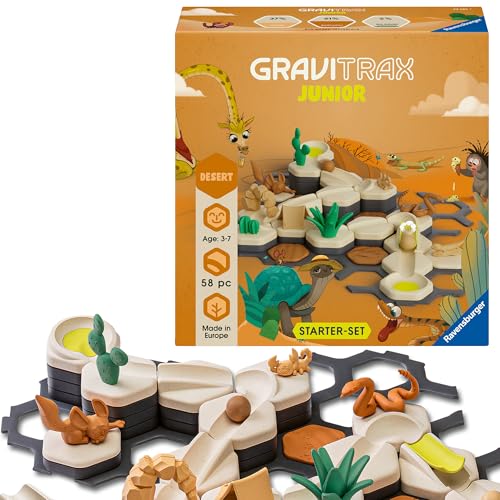 Ravensburger GraviTrax Junior Starter-Set S Desert - Erweiterbare Kugelbahn für Kinder, Murmelbahn aus umweltfreundlichen Materialen mit Themenwelten, Konstruktionsspielzeug ab 3 Jahren Ravensburger GraviTrax Junior Starter-Set S Desert - Erweiterbare Kugelbahn für Kinder, Murmelbahn aus umweltfreundlichen Materialen mit Themenwelten, Konstruktionsspielzeug ab 3 Jahren von Ravensburger