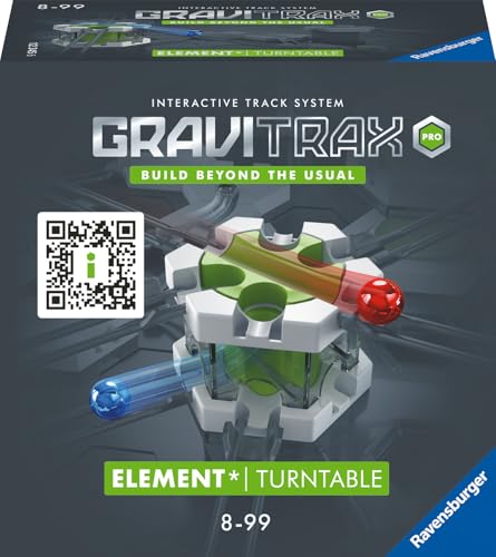 Ravensburger GraviTrax PRO Element Turntable 22433 - GraviTrax Erweiterung für deine Kugelbahn - Murmelbahn und Konstruktionsspielzeug ab 8 Jahren, GraviTrax Zubehör kombinierbar mit allen Produkten von Ravensburger