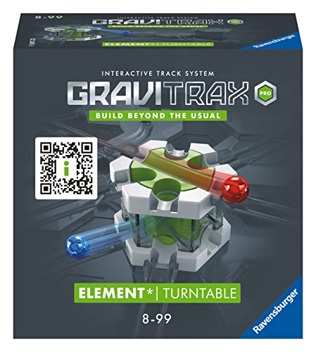 Ravensburger GraviTrax PRO Element Turntable 22433 - GraviTrax Erweiterung für deine Kugelbahn - Murmelbahn und Konstruktionsspielzeug ab 8 Jahren, GraviTrax Zubehör kombinierbar mit allen Produkten von Ravensburger