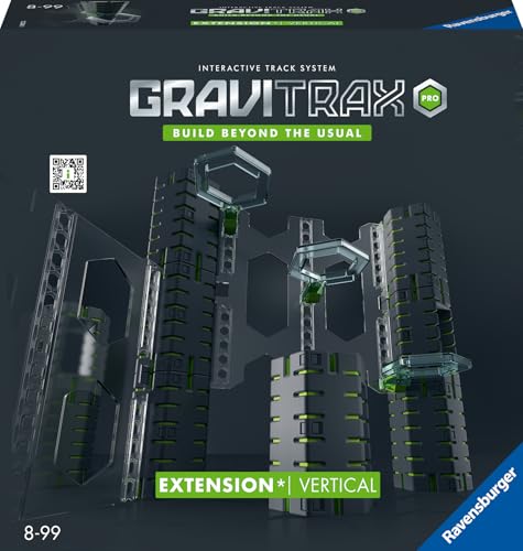 Ravensburger GraviTrax PRO Extension Vertical 22427 - GraviTrax Erweiterung für deine Kugelbahn - Murmelbahn und Konstruktionsspielzeug ab 8 Jahren, GraviTrax Zubehör kombinierbar mit allen Produkten von Ravensburger