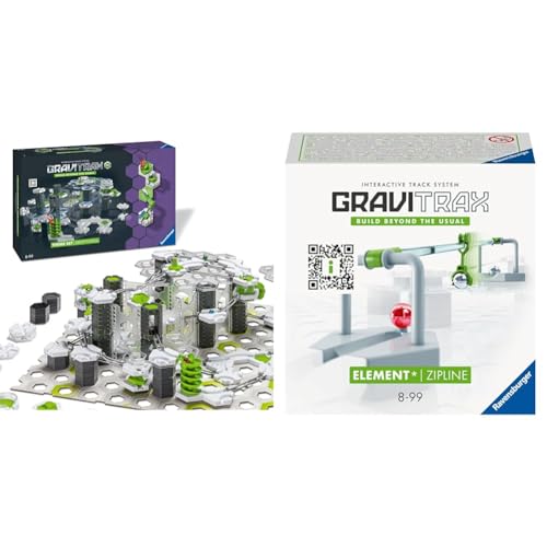 Ravensburger GraviTrax PRO Starter-Set Drop'n'Roll 27463 - GraviTrax Starter-Set & GraviTrax Element Zipline 27472 von Ravensburger