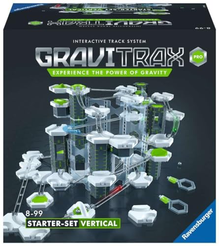 Ravensburger GraviTrax PRO Starter-Set Vertical - Interaktives Kugelbahnsystem, Konstruktionsspielzeug ab 8 Jahren, Kombinierbar mit Allen GraviTrax Produktlinien, Starter-Sets, Extensions & Elements von Ravensburger