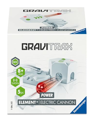 Ravensburger GraviTrax Power Element Electric Cannon 23745 - elektronische Erweiterung für Deine Kugelbahn - Murmelbahn und Konstruktionsspielzeug ab 8 Jahre Ravensburger GraviTrax Power Element Electric Cannon 23745 - elektronische Erweiterung für Deine Kugelbahn - Murmelbahn und Konstruktionsspielzeug ab 8 Jahre von Ravensburger