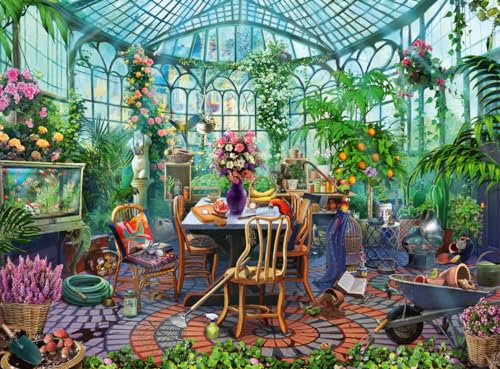 Ravensburger Greenhouse Mornings 500 Teile Puzzle für Erwachsene - 12000207 - Handwerkliches Werkzeug, Made in Germany, jedes Teil passt perfekt zusammen Ravensburger Greenhouse Mornings 500 Teile Puzzle für Erwachsene - 12000207 - Handwerkliches Werkzeug, Made in Germany, jedes Teil passt perfekt zusammen von Ravensburger