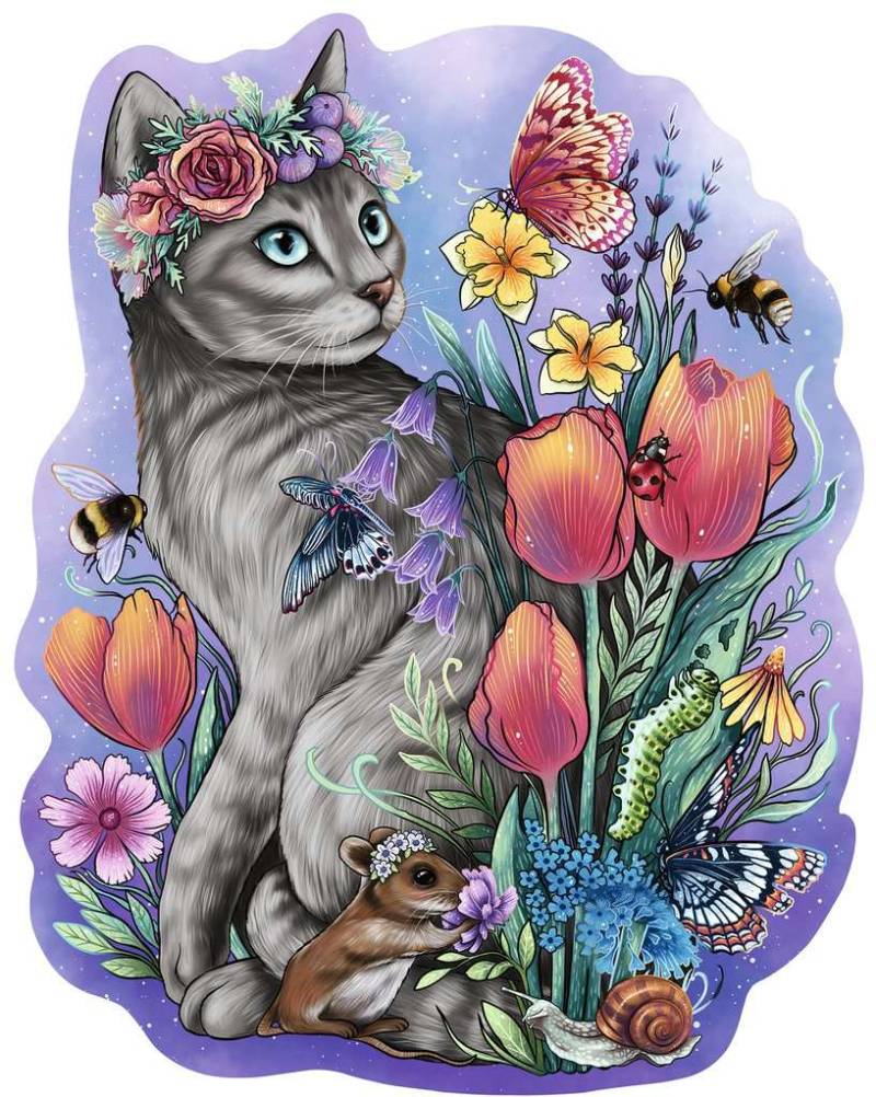 Ravensburger Holzpuzzle - Frühlingskatze 150 Teile Puzzle Ravensburger-00757 von Ravensburger
