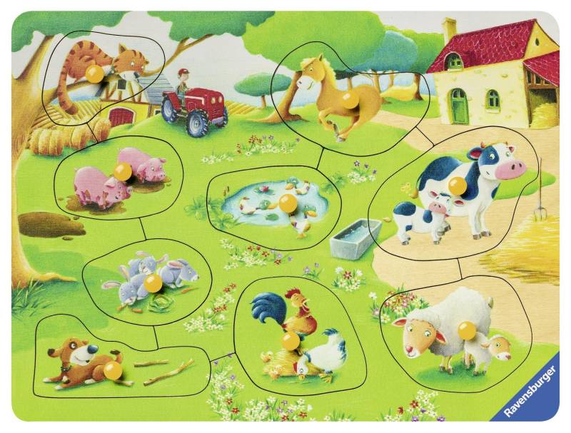 Ravensburger Holzpuzzle - Kleiner Bauernhof 9 Teile Puzzle Ravensburger-03683 von Ravensburger