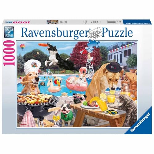Ravensburger Hundetage des Sommers 1000 Teile Puzzle für Erwachsene - 12000546 - Handwerkliches Werkzeug, Made in Germany, jedes Teil zusammen Ravensburger Hundetage des Sommers 1000 Teile Puzzle für Erwachsene - 12000546 - Handwerkliches Werkzeug, Made in Germany, jedes Teil zusammen von Ravensburger