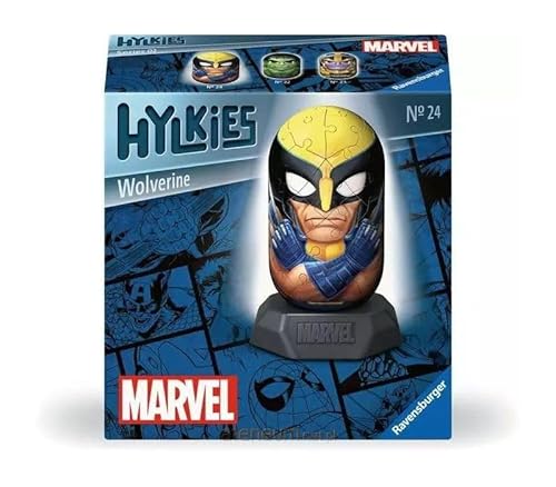 Ravensburger Hylkies: Marvel Sammelfiguren zum selbst zusammenbauen - Figur #24 - Wolverine - Aufbauen, Verlieben, Sammeln - Mini-Figuren für Fans von Deadpool und der Marvel Legends Ravensburger Hylkies: Marvel Sammelfiguren zum selbst zusammenbauen - Figur #24 - Wolverine - Aufbauen, Verlieben, Sammeln - Mini-Figuren für Fans von Deadpool und der Marvel Legends von Ravensburger