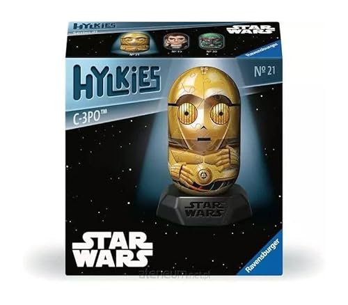 Ravensburger Hylkies: Star Wars Sammelfiguren zum selbst zusammenbauen - Figur #21 - C-3PO - Aufbauen, Verlieben, Sammeln - Mini-Figuren für Fans von Star Wars von Ravensburger