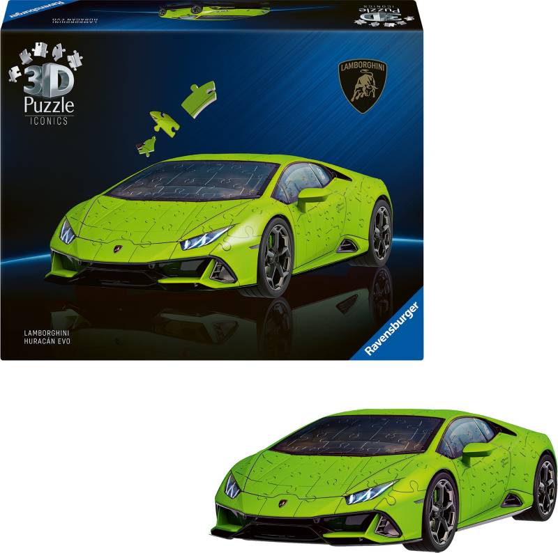 Ravensburger Iconics 3D-Puzzle Lamborghini Huracán EVO-Verde 158 Teile von Ravensburger