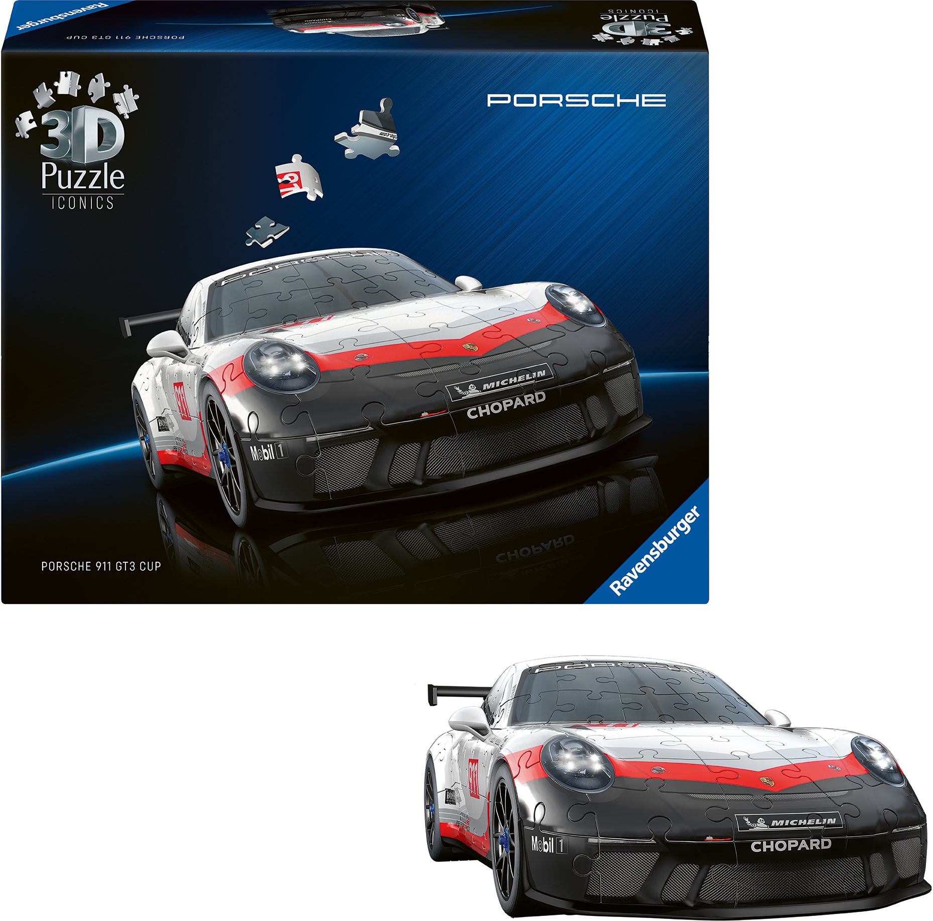 Ravensburger Iconics 3D-Puzzle Porsche 911 GT3 Cup 154 Teile Ravensburger Iconics 3D-Puzzle Porsche 911 GT3 Cup 154 Teile von Ravensburger