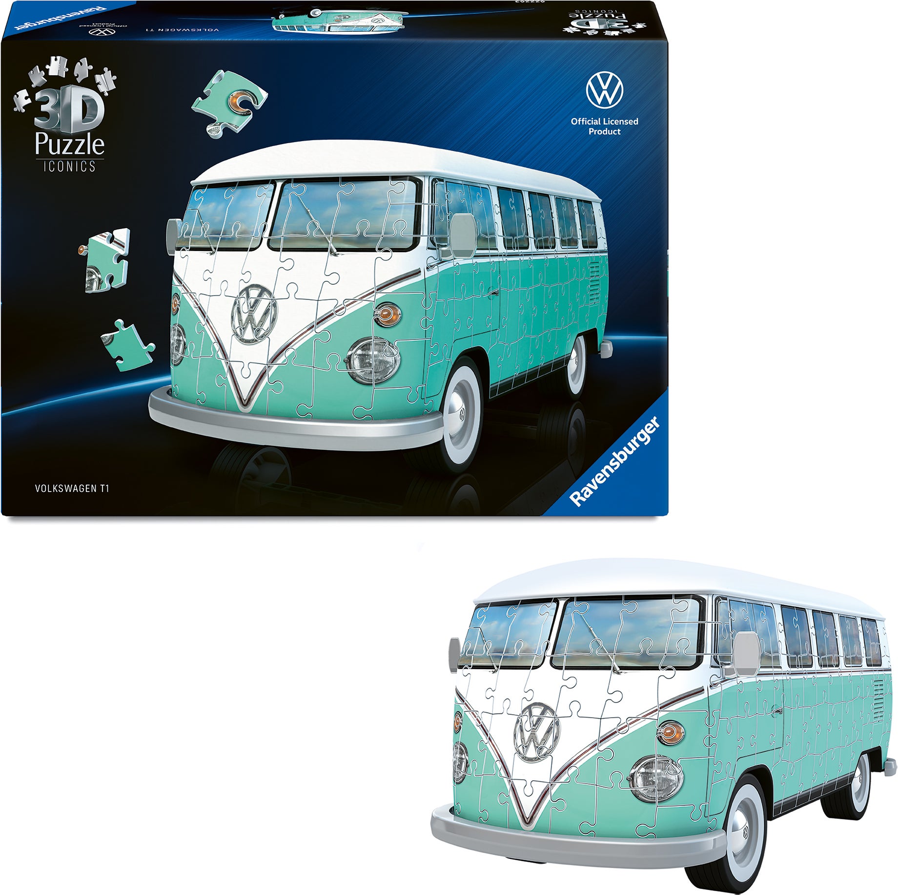 Ravensburger Iconics 3D-Puzzle Volkswagen T1 185 Teile Ravensburger Iconics 3D-Puzzle Volkswagen T1 185 Teile von Ravensburger