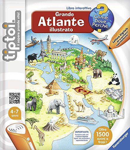 Ravensburger Italy 00629 00629 Tiptoi Buch Großer Bilderatlas, Pappe, Bunt Ravensburger Italy 00629 00629 Tiptoi Buch Großer Bilderatlas, Pappe, Bunt von Ravensburger
