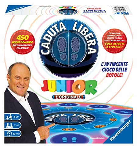 Ravensburger - Chute Libre Junior, Tischspiel für die ganze Familie, 2-4 Spieler, Geschenkidee für Kinder ab 8 Jahren, Ausgabe in Italienisch von Ravensburger