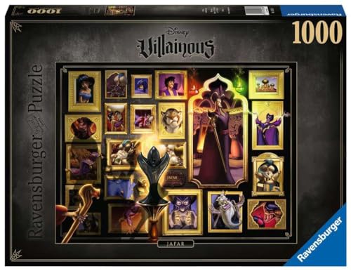 Ravensburger Puzzle 1000 Teile - Disney Villainous Jafar - Die beliebten Charaktere aus Aladdin als Puzzle für Erwachsene und Kinder ab 14 Jahren von Ravensburger