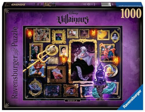 Ravensburger Puzzle 1000 Teile - Disney Villainous Ursula - Die beliebten Charaktere aus Arielle als Puzzle für Erwachsene und Kinder ab 14 Jahren von Ravensburger