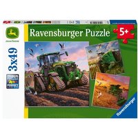 Puzzle Ravensburger John Deere in Aktion 3 X 49 Teile von Ravensburger