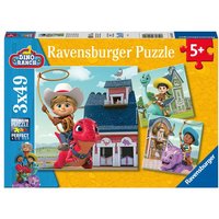 Puzzle Ravensburger Dino Ranch: Jon, Min und Miguel 3 X 49 Teile von Ravensburger