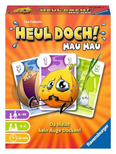 Ravensburger 20348 - Heul doch! Mau Mau, Kartenspiel für 3-6 Spieler, Actionsspiel ab 7 Jahren von Ravensburger