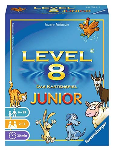 Ravensburger 20785 - Level 8 Junior, Kartenspiel ab 6 Jahren, Gesellschaftsspiel für 2-5 Spieler, Familienspiel, Junior Version von Ravensburger Spiele