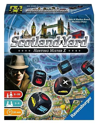 Ravensburger 26010 - Scotland Yard, Das Würfelspiel für 2-4 Spieler, Klassiker, Kinder und Erwachsene ab 8 Jahren von Ravensburger