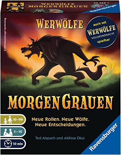 Ravensburger 26729 - Werwölfe - MorgenGrauen, Spielereihe ab 10 Jahren, Gesellschaftsspiel für 3-10 Spieler, Partyspiel von Ravensburger