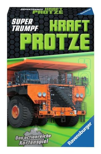 Ravensburger Kartenspiel, Supertrumpf Kraftprotze 20695, Quartett und Trumpf-Spiel für Technik-Fans ab 7 Jahren von Ravensburger