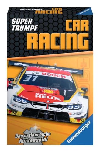 Ravensburger Kartenspiel, Supertrumpf Car Racing 20696, Quartett und Trumpf-Spiel für Technik-Fans ab 7 Jahren Ravensburger Kartenspiel, Supertrumpf Car Racing 20696, Quartett und Trumpf-Spiel für Technik-Fans ab 7 Jahren von Ravensburger