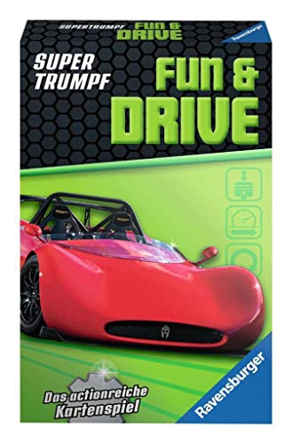 Ravensburger Kinderkartenspiele 20699 - Kartenspiel, Supertrumpf Fun and Drive, Quartett und Trumpf-Spiel für Technik-Fans ab 7 Jahren Ravensburger Kinderkartenspiele 20699 - Kartenspiel, Supertrumpf Fun and Drive, Quartett und Trumpf-Spiel für Technik-Fans ab 7 Jahren von Ravensburger