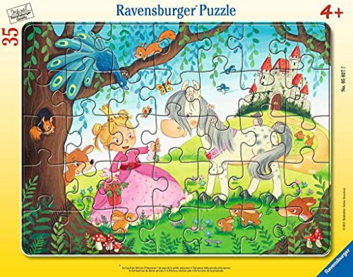 Ravensburger Kinderpuzzle - 05027 Im Land der kleinen Prinzessin - Rahmenpuzzle für Kinder ab 4 Jahren, mit 35 Teilen von Ravensburger