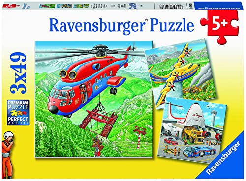 Ravensburger Kinderpuzzle - 05033 Über den Wolken - Puzzle für Kinder ab 5 Jahren, mit 3x49 Teilen von Ravensburger