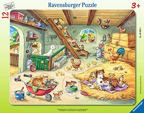 Ravensburger Kinderpuzzle - 05092 Bauernhofbewohner - Rahmenpuzzle für Kinder ab 3 Jahren, mit 12 Teilen Ravensburger Kinderpuzzle - 05092 Bauernhofbewohner - Rahmenpuzzle für Kinder ab 3 Jahren, mit 12 Teilen von Ravensburger