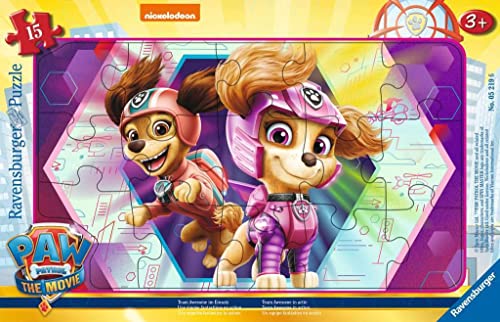 Ravensburger Kinderpuzzle 05219 - Team Awesome im Einsatz - 15 Teile PAW Patrol Rahmenpuzzle für Kinder ab 3 Jahren von Ravensburger