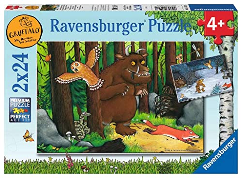 Ravensburger Kinderpuzzle - 05227 Der Waldspaziergang - Puzzle für Kinder ab 4 Jahren, mit 2x24 Teilen von Ravensburger