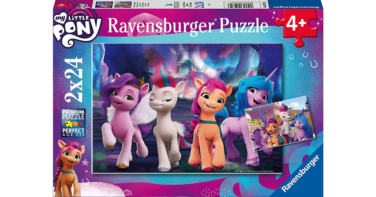 Ravensburger Kinderpuzzle 05235 - My little Pony Movie - 2x24 Teile Puzzle Kinder ab 4 Jahren  Kinder von Ravensburger