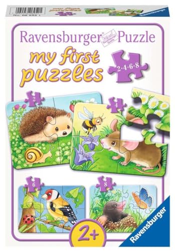 Ravensburger Kinderpuzzle - 06952 Süße Gartenbewohner - my first puzzle mit 2,4,6,8 Teilen - Puzzle für Kinder ab 2 Jahren von Ravensburger